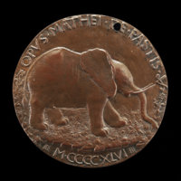 The Malatesta Elephant in a Meadow [reverse]